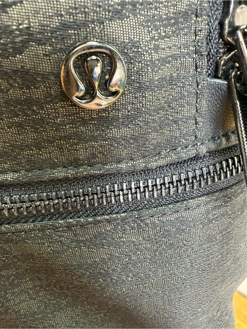 Lululemon City Adventurer Backpack Heathered Grey Black Orange Lining Laptop OS
